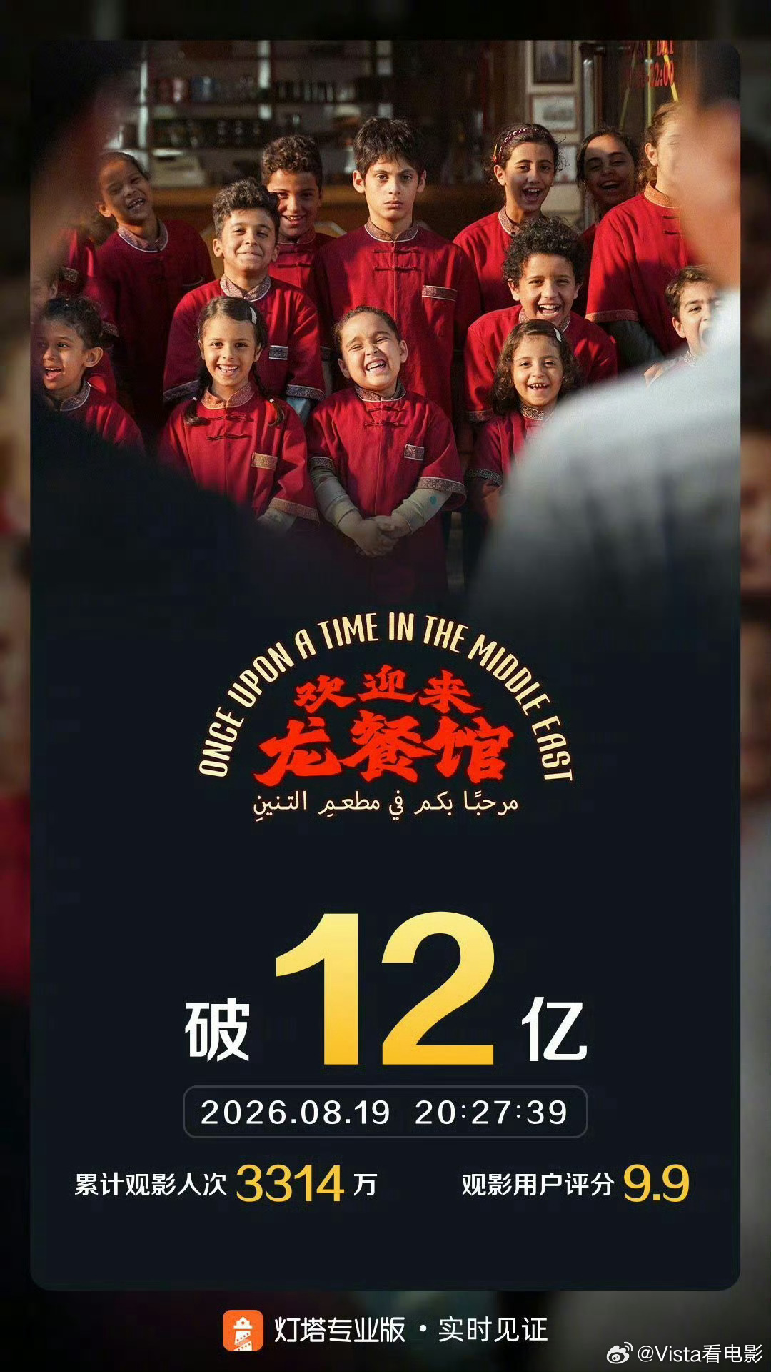 欢迎来龙餐馆票房破12亿龙餐馆12亿了，今年暑期档口碑这块就是它了 