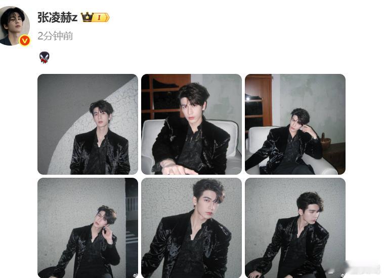 张凌赫毒液黑西装黑西装是张凌赫的统治区 ​​​就这个黑西装张凌赫爽！！ ​​​