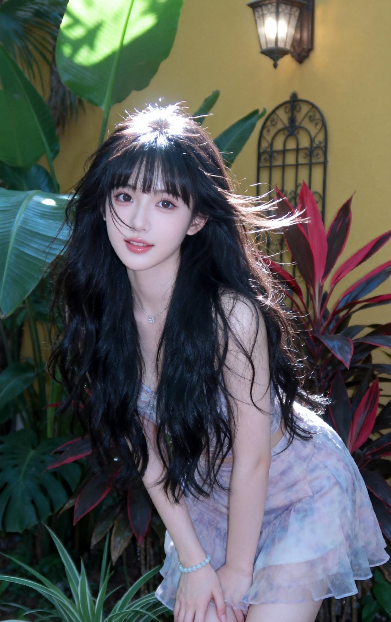 阳光下的少女，黑发飘逸，微笑动人你见过最好看的女孩背影是什么样的 给女生拍照时，
