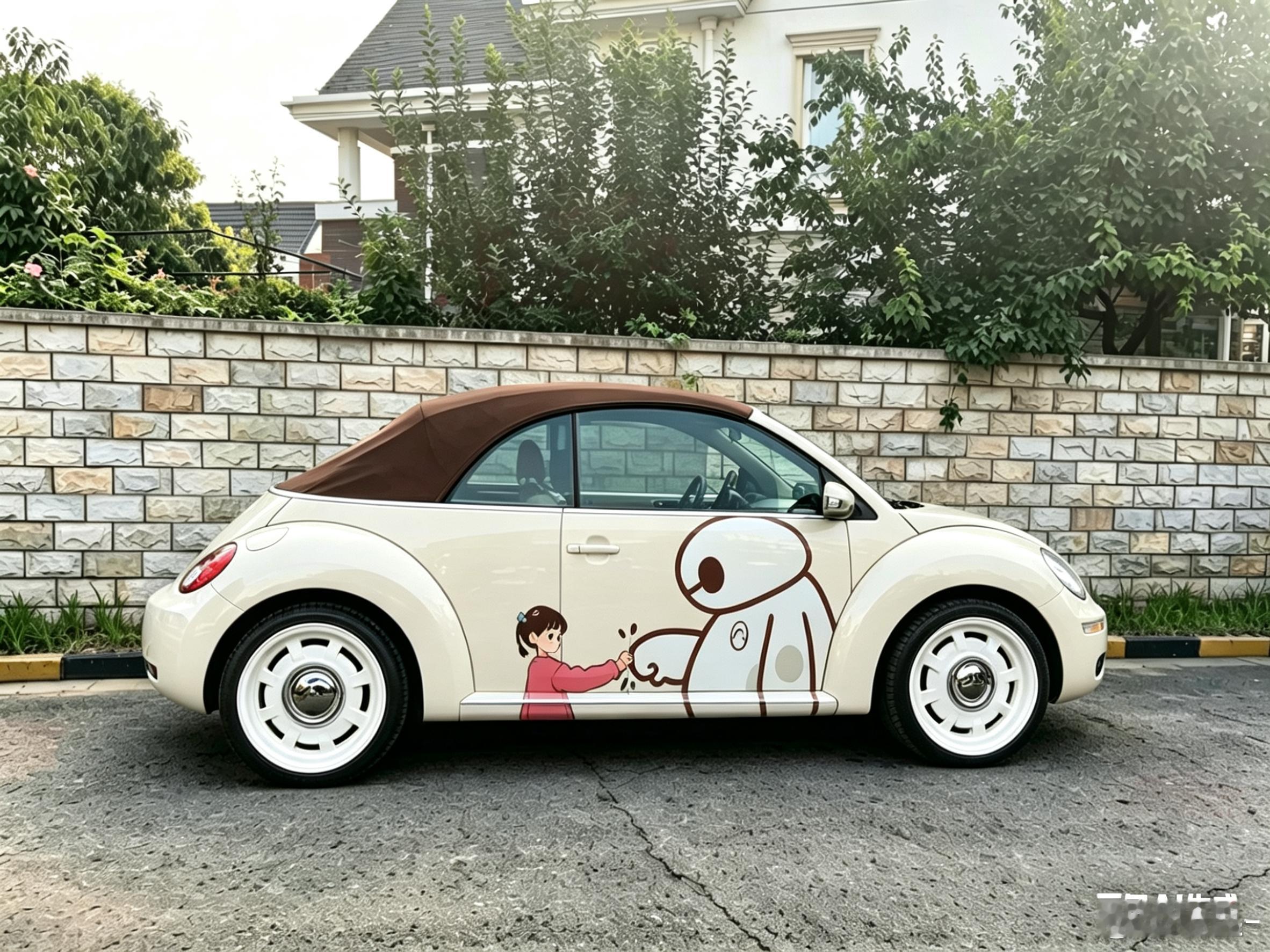 折腾了一下午，我的甲壳虫敞篷设计方案完成✅ 