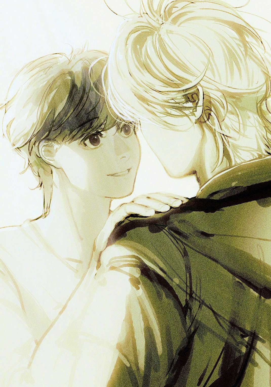 #banana fish# こけ 老师画的A英看完我人碎了.......感觉每一