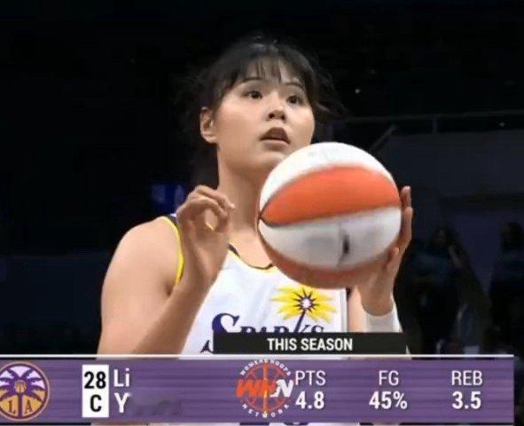 北京时间9月2日，WNBA洛杉矶火花队62比80不敌梦想。中国女篮国手李月汝出战