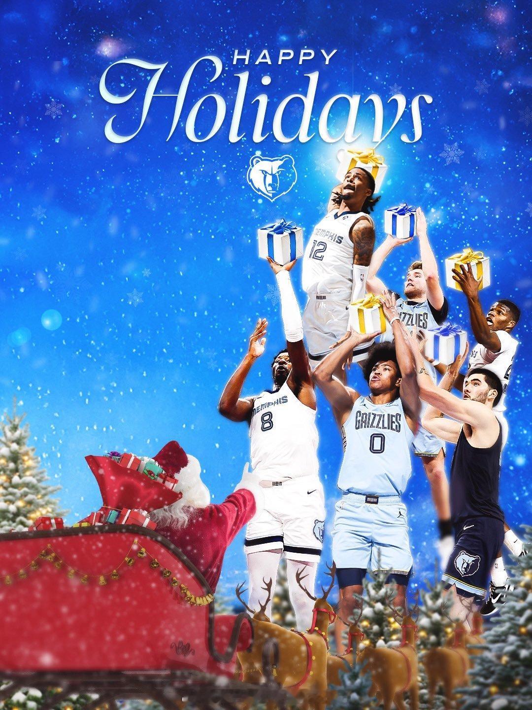 Happy Holidays, Grizz Nation! 🐻莫兰特孟菲斯灰熊