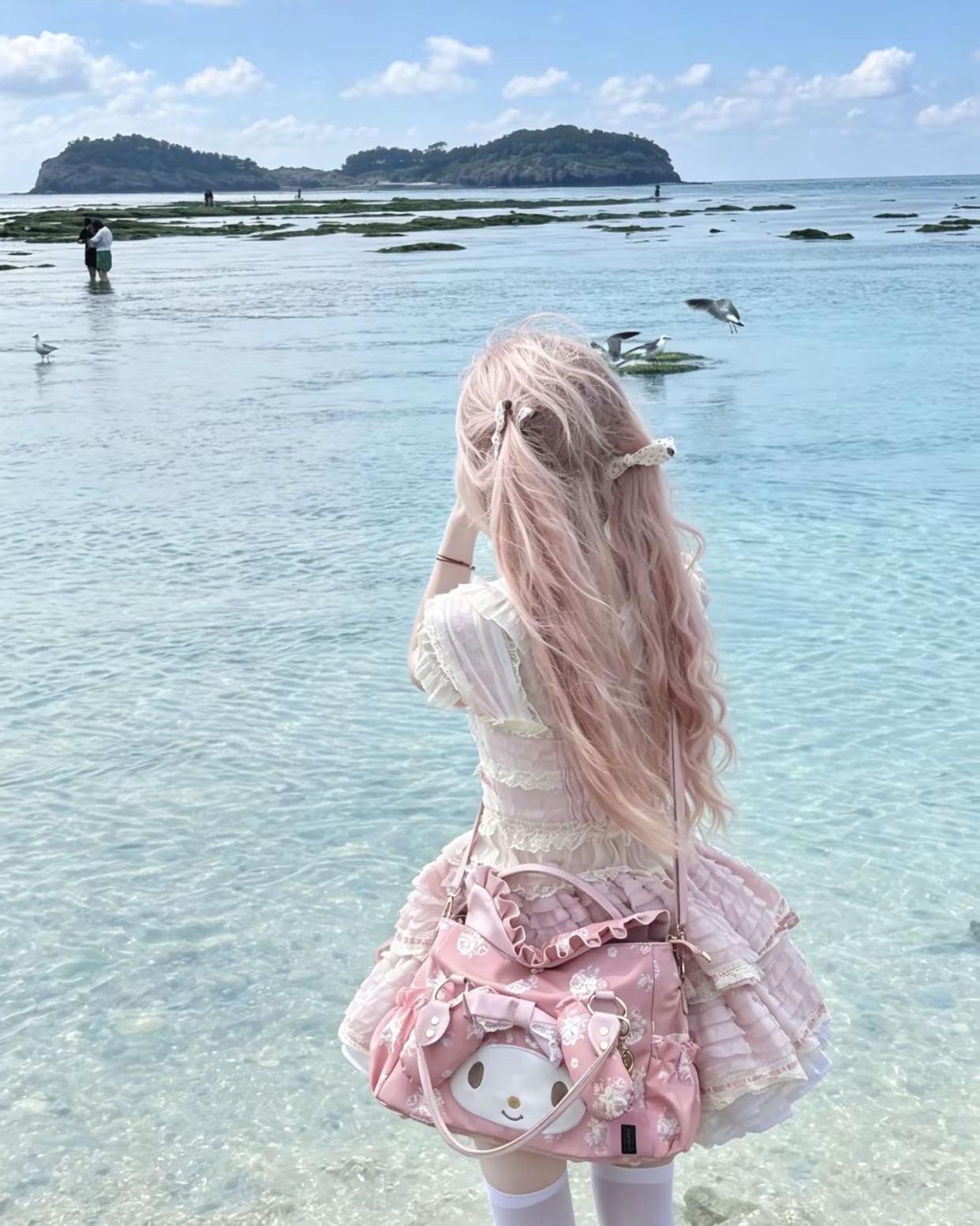 今日的记忆是海水味的🐳海边lolita 萌妹与海 今日份软妹风ootd 创作者