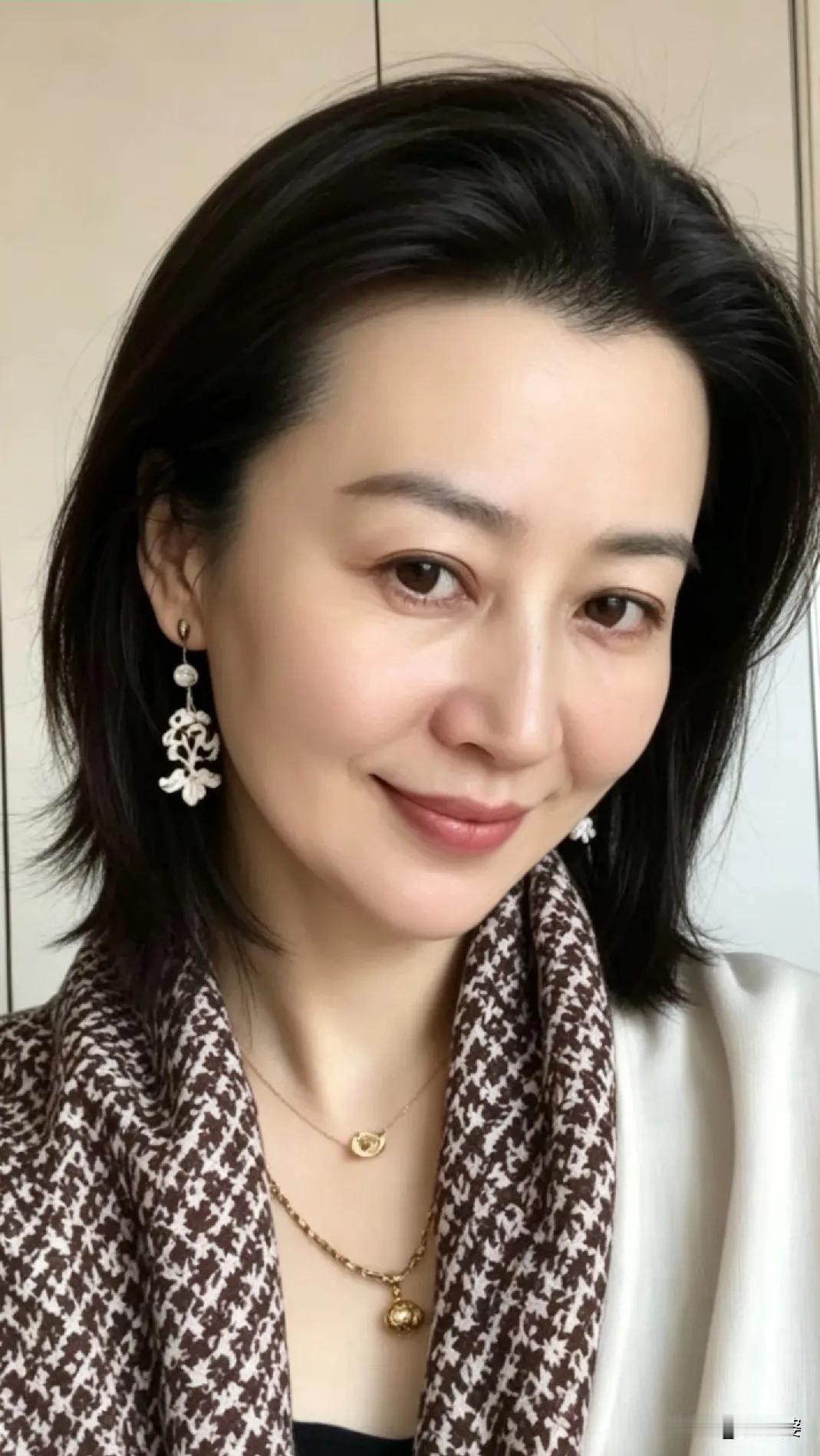 这是王小丫吗？
保养的还真好
虽然有年龄感
但是依旧雅致迷人