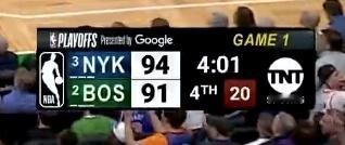 尼克斯反超！凯尔特人疯狂扔三分，53中13尼克斯vs凯尔特人 ​​​