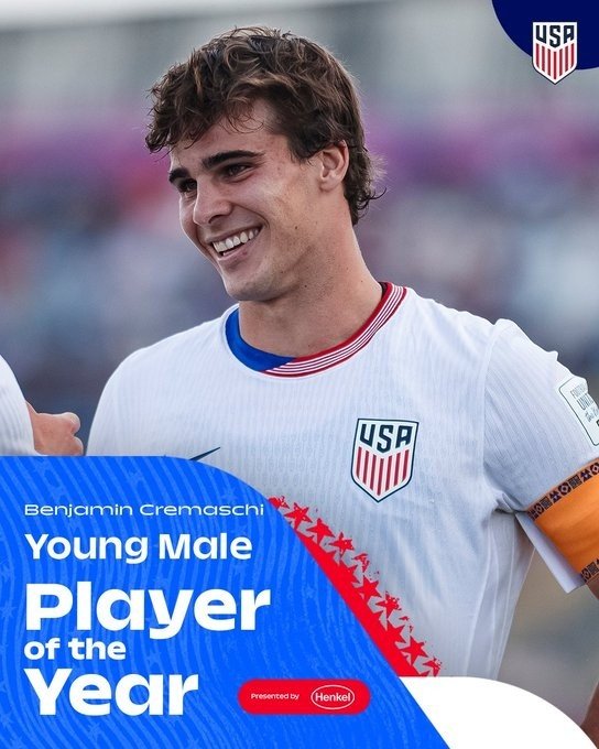 【好好练级啊小伙纸】美国足协官方宣布，迈阿密国际外租到帕尔马的20岁中场克雷马斯