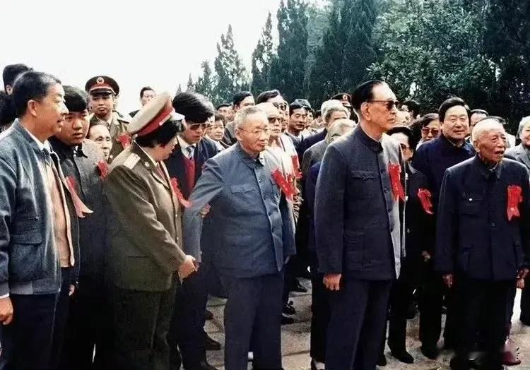 1990年杨开慧烈士60周年纪念活动，耿飚、毛岸青夫妇到现场参加活动。 ​#历史
