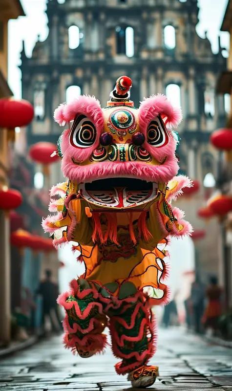 舞龙耍狮迎新春