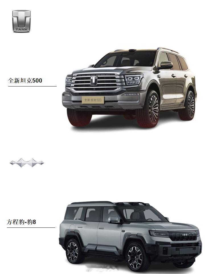 全新坦克500新能源方程豹豹8 两款有竞争力的产品：选全新坦克500新能源还是方