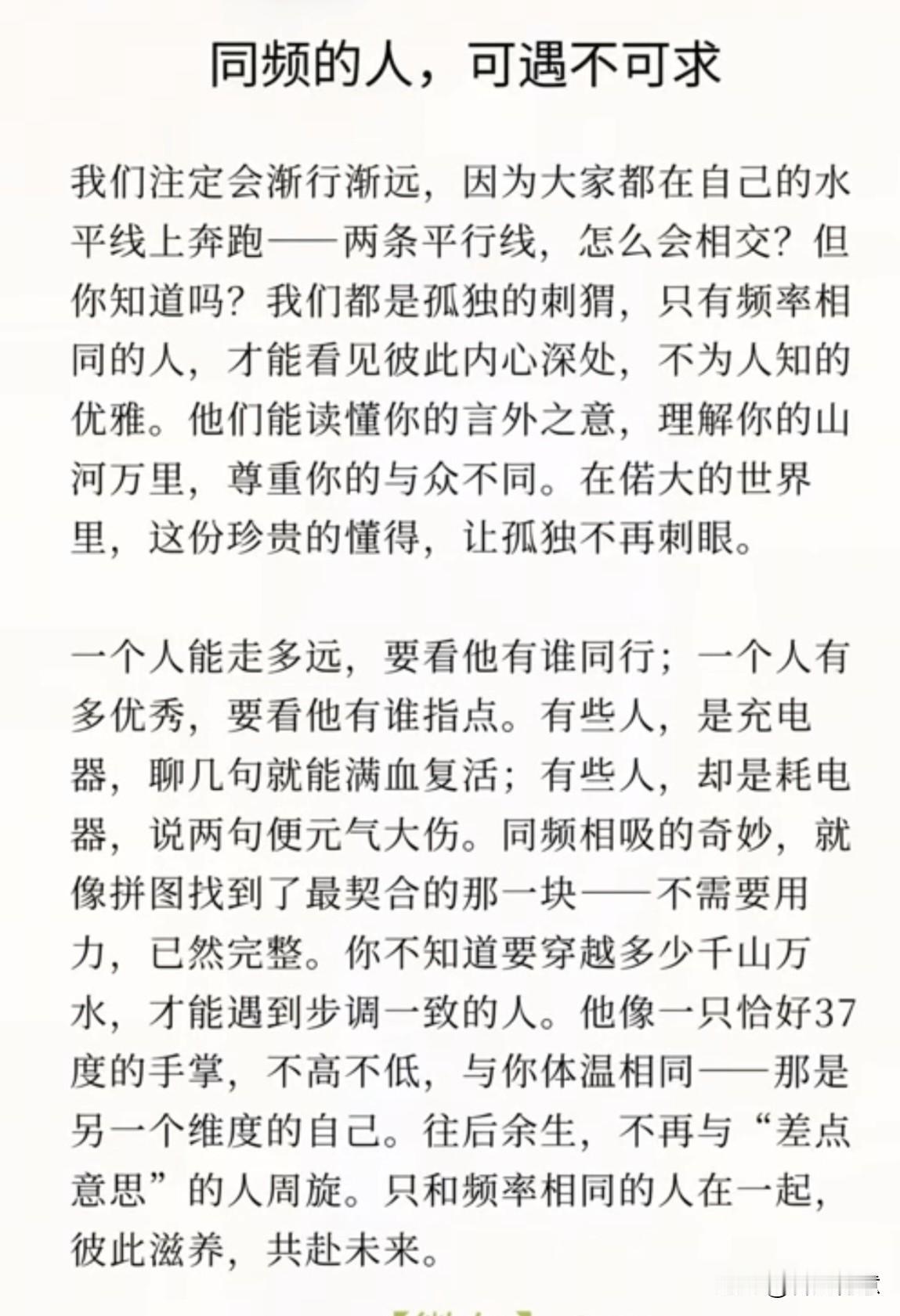 愿此生有幸，得一灵魂同频之人，共赏人间烟火，亦共历岁月浮沉，如此人间值得！
