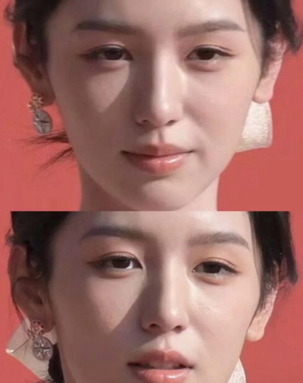 明星的素颜，对比一下，我的天！！这...周也生图吗？？ ​​​