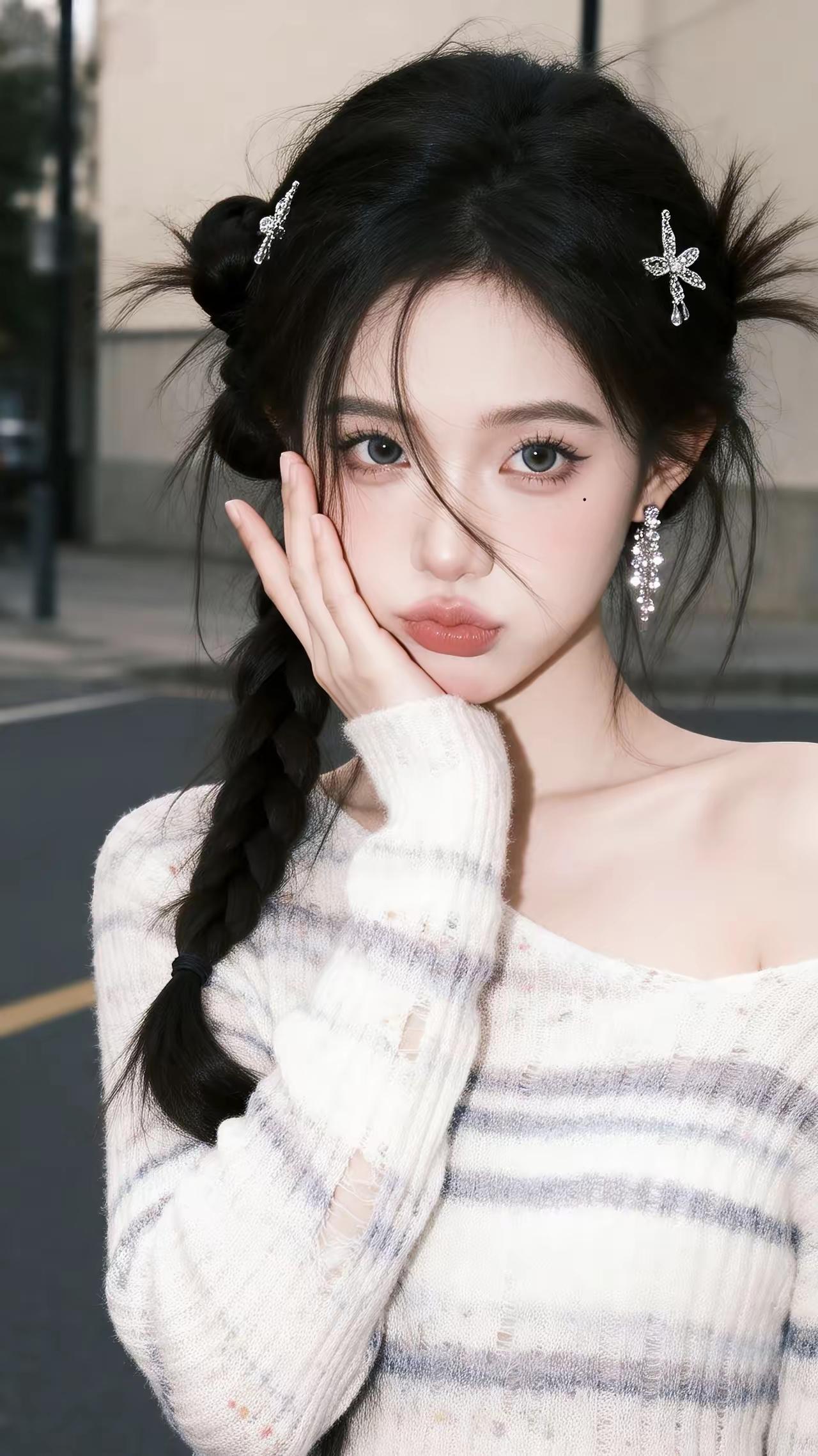 甜美少女风，梦幻发饰，温柔微笑少女感发饰 温柔甜美发饰