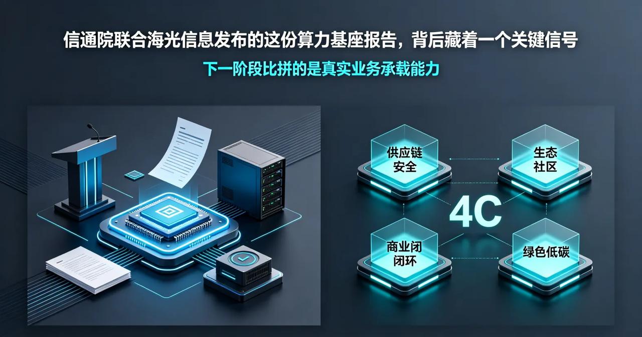 信通院联合海光信息发布的这份算力基座报告，背后藏着一个关键信号 
刚从中国人工智
