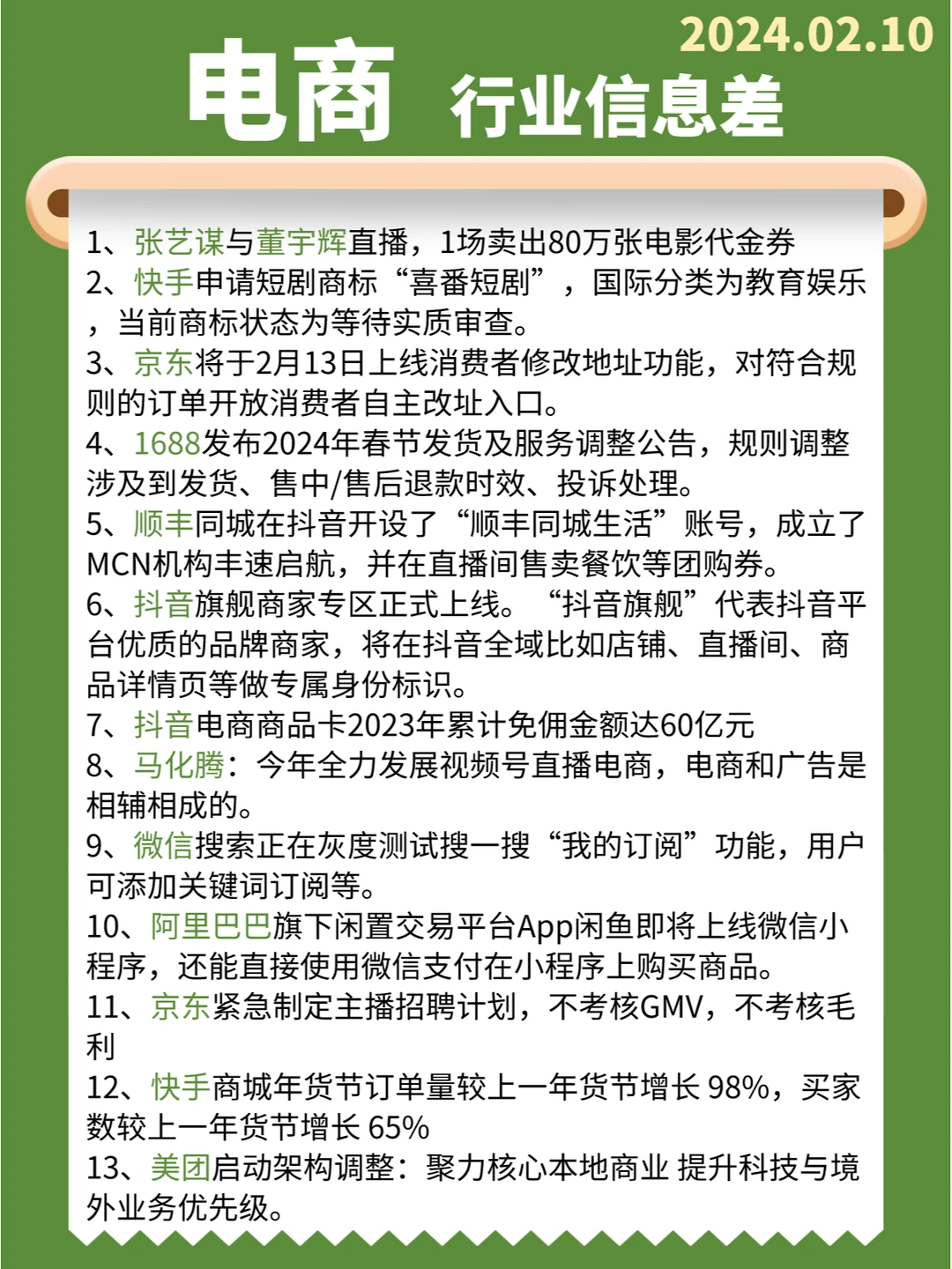 【电商】行业信息差