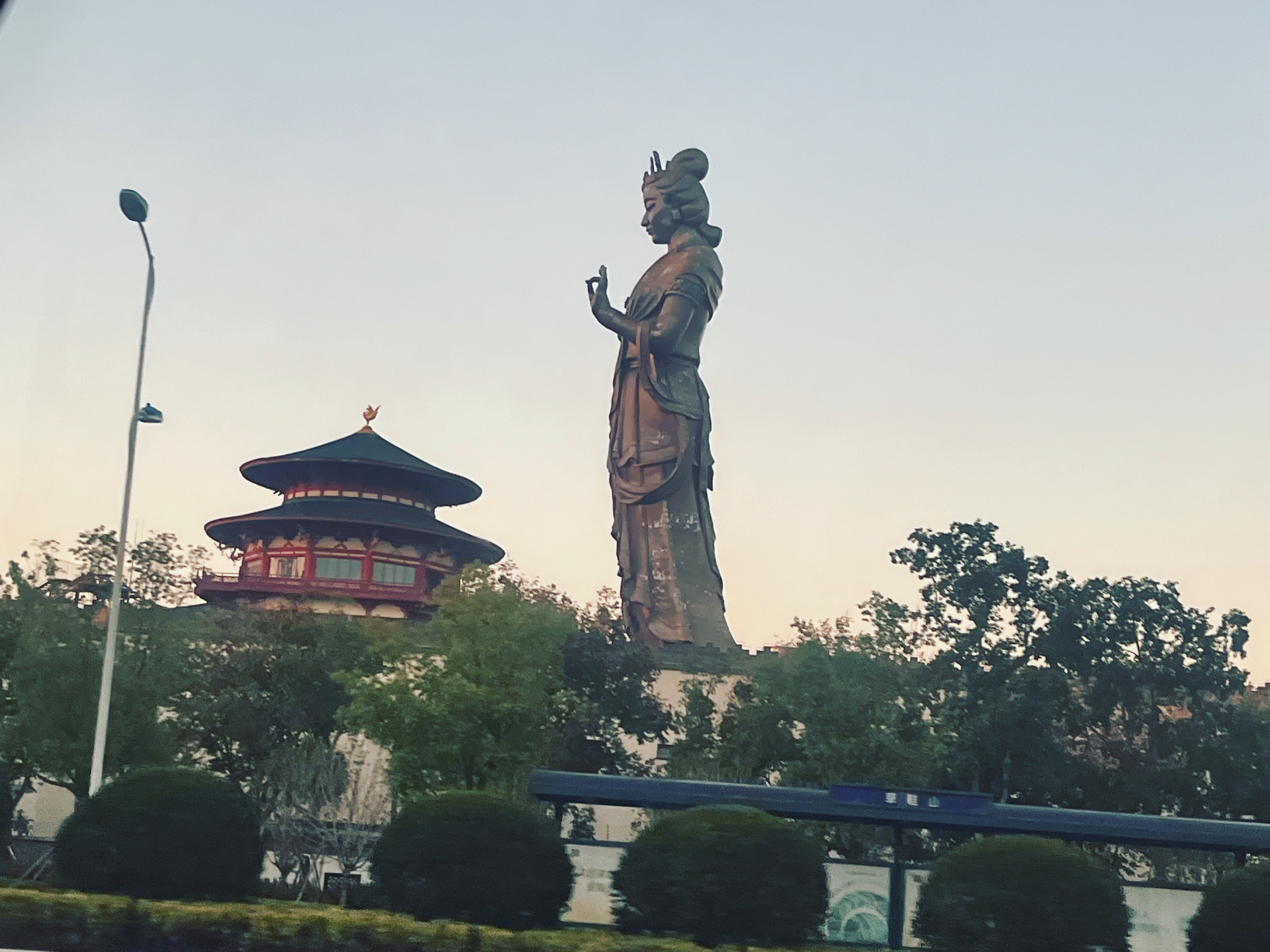 苏州桂花盛放满目金黄终于拍到了通天浮屠，来自世界上最大的武则天雕塑的震撼，被阳澄