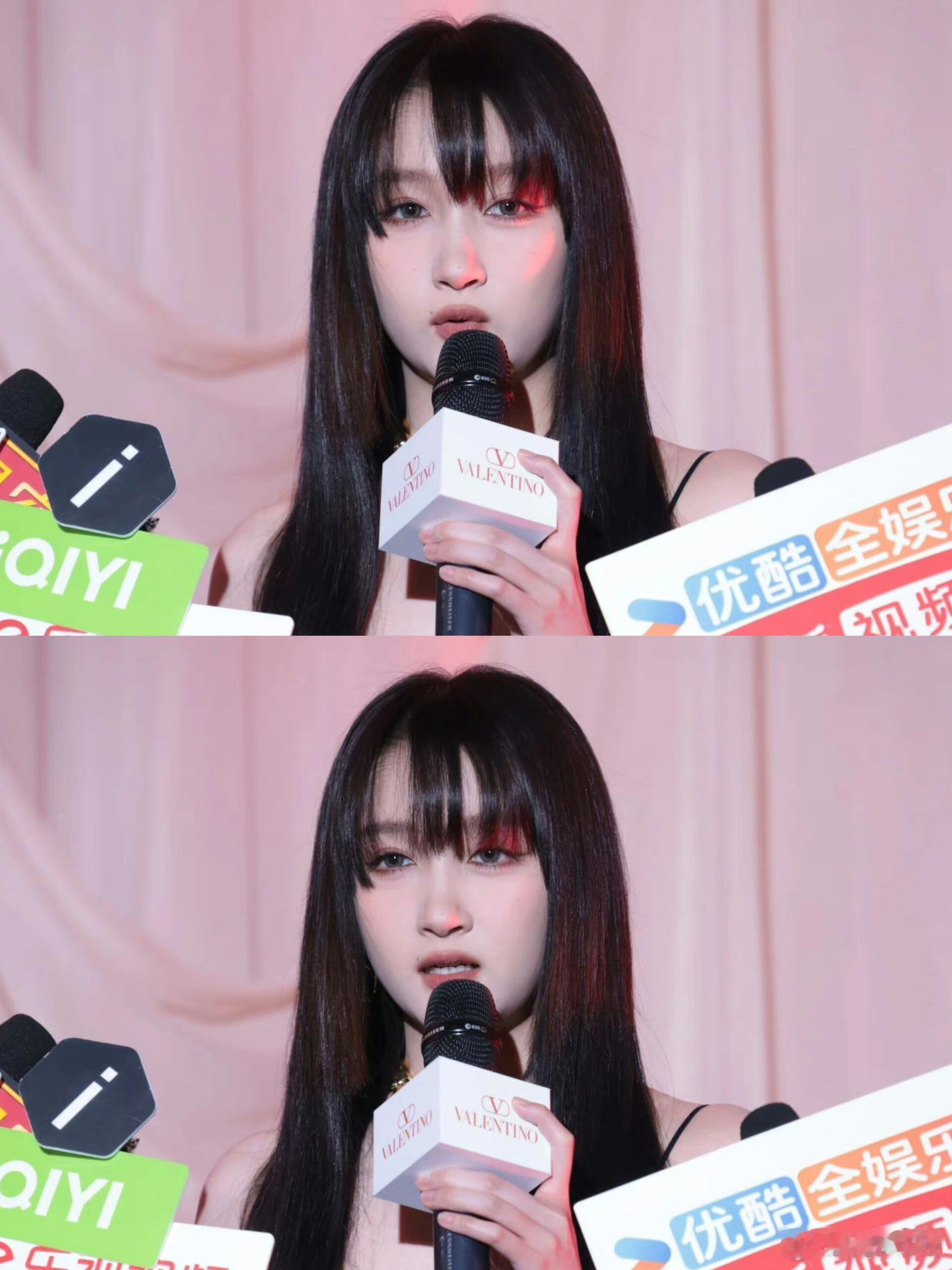 关晓彤今日造型—烟熏妆&公主切，好惊艳 ​​​