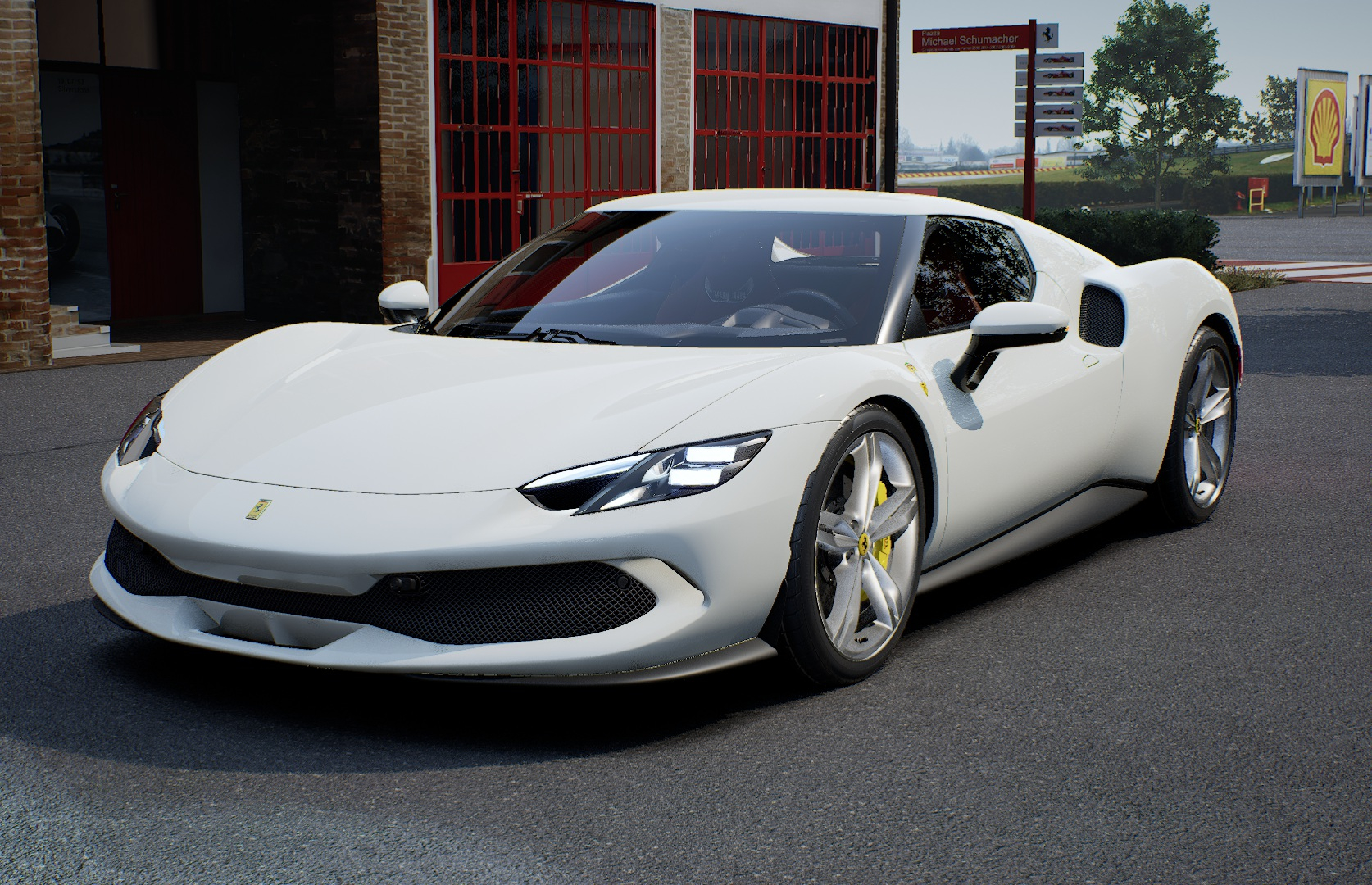 法拉利(ferrari) 法拉利 296GTB 白红 港口现车 本月可提 选配: