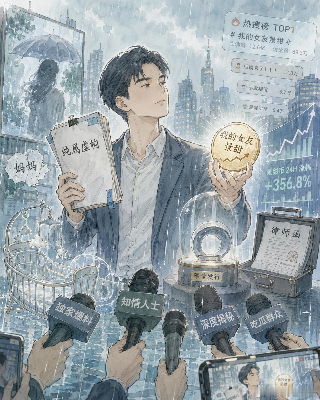 孙宇晨那篇“文学初恋”，我越看越觉得不像失恋，更像一场私人恩怨的项目化运营。最出
