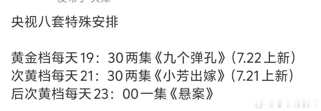 这一波下来，央8应该能回温一点了 