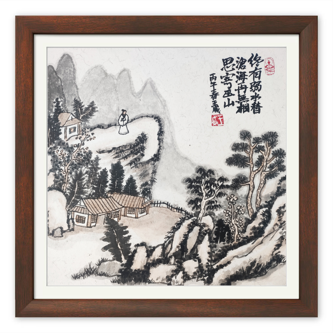 小画，终有弱水替沧海，再无相思寄巫山。这就是中国风遇见艺术 终有弱水替沧海，再无