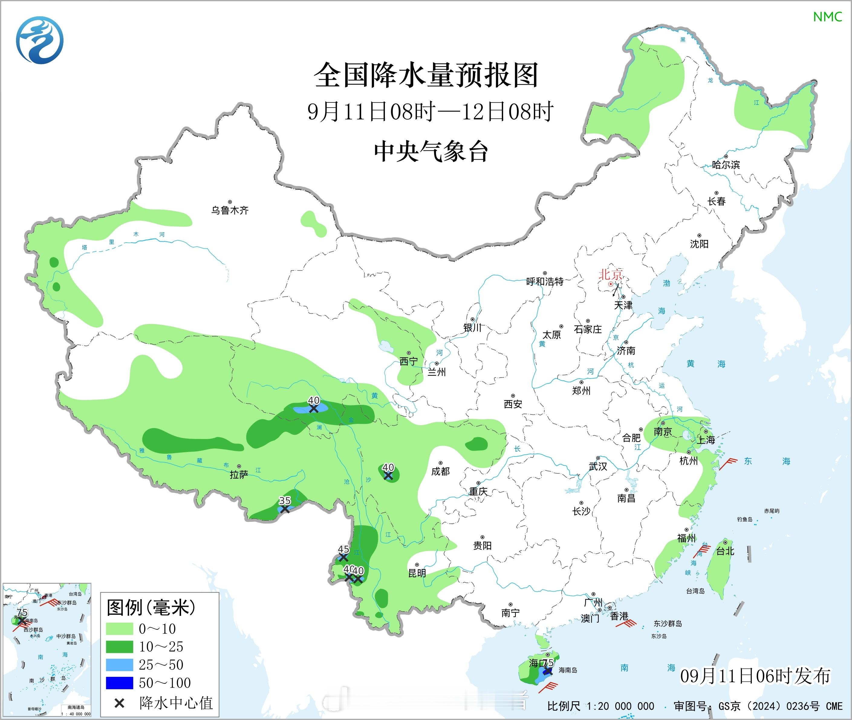 今天+周末两天，中东部大部地区降雨稀少，天气整体平稳，又可以过一个不错的周末。受
