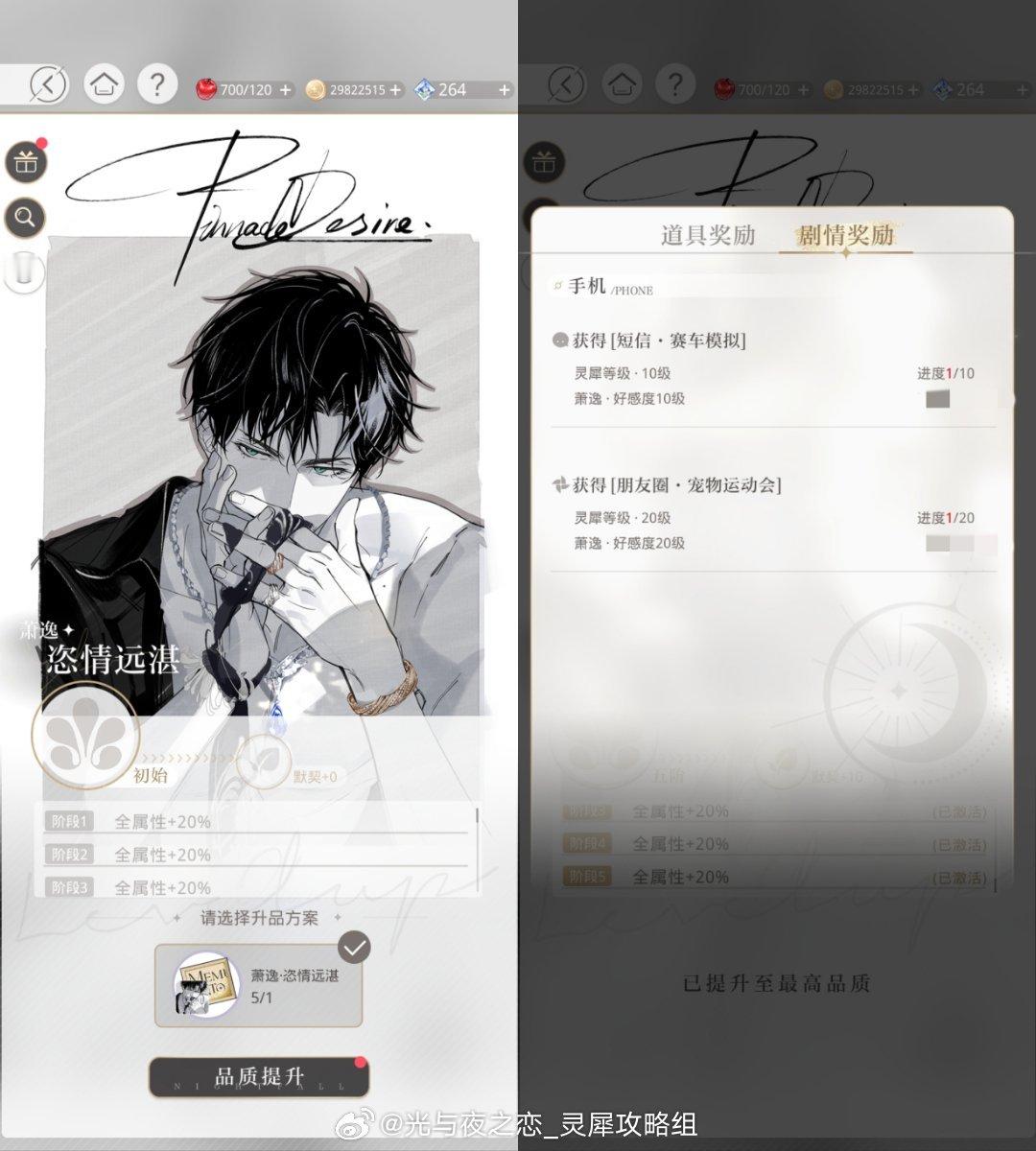 #超话创作官##游园集结令##光与夜之恋# 流光颂歌 | [玎玲小夜曲]灵犀 奖