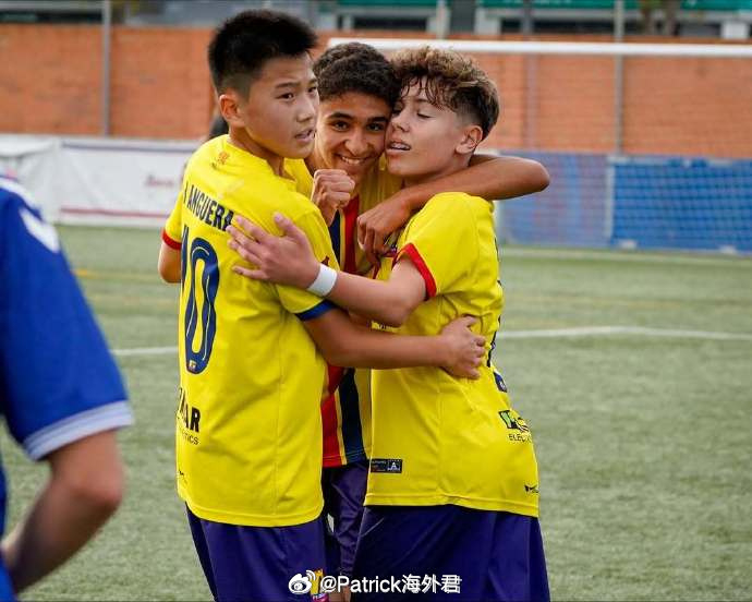 郑智艺 赛季第9球。2026年3月28日，西班牙加泰U15优选联赛(2)第2组第