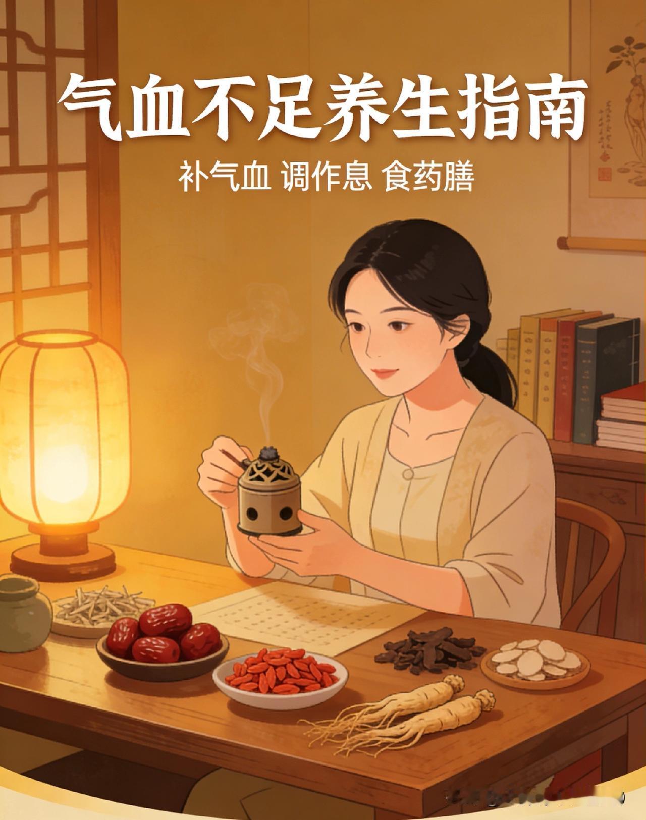 女人气血不足，
一定要这样养
 
1. 气血不足先别乱补，好好吃饭比啥都强。
2