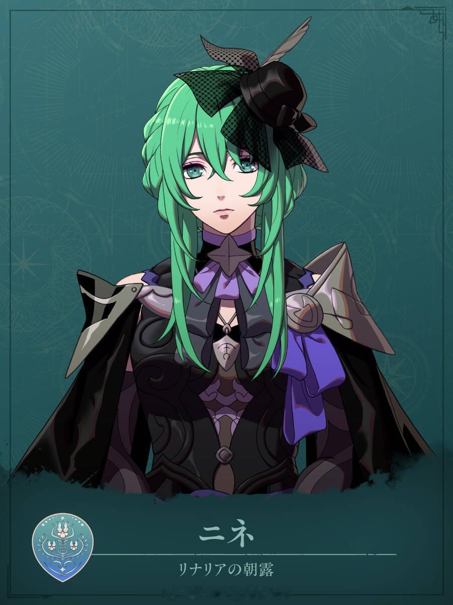 妮涅在神殿擔任瓦爾坎的神秘少女。能聆聽精靈之聲及對抗魔法攻擊。喜歡的東西可憐的人