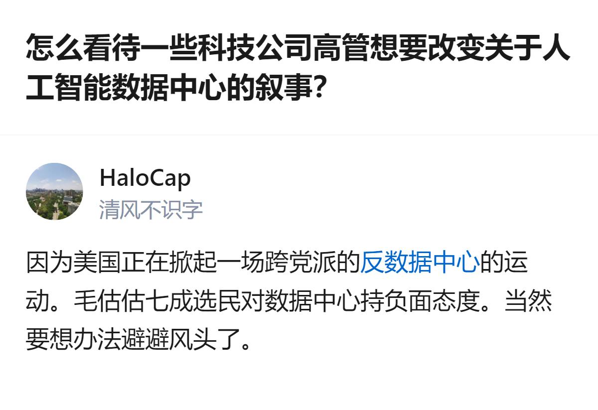 这事更值得琢磨的不是高管们想换说辞，而是连科技公司都得跟着选民的风向调整话术，毕