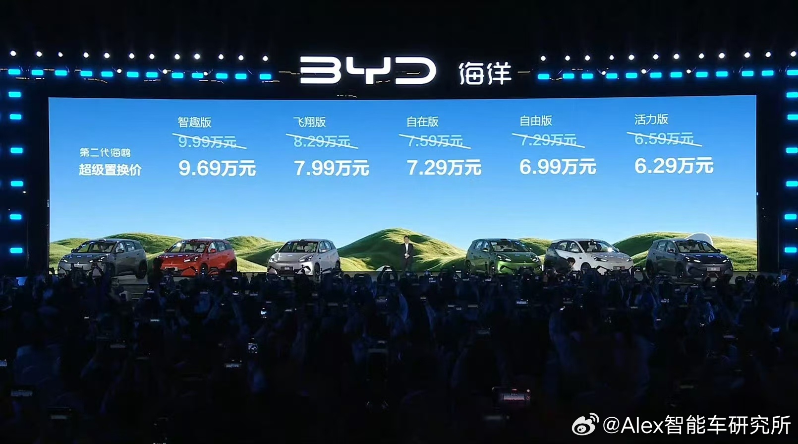 二代海鸥厉害了，7.29 万起的三个420车型都支持闪充，顶配甚至还有天神之眼 