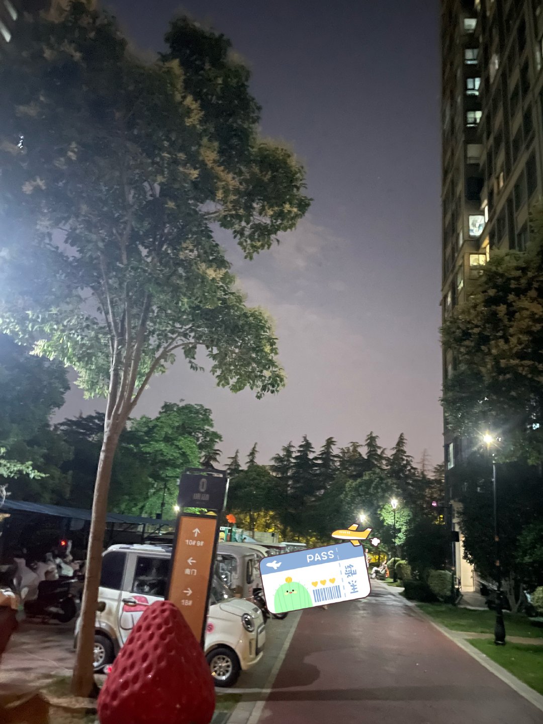 暑假番外篇 我们小区 从  2019年到现在，，一到下午  就是紫色，，这样也很
