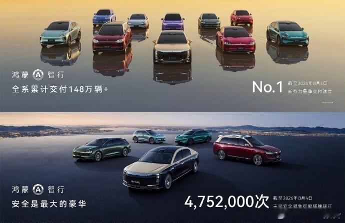 余承东称交付速度第一8月5日，华为新品发布会，余承东公布鸿蒙智行五界系列累计交付