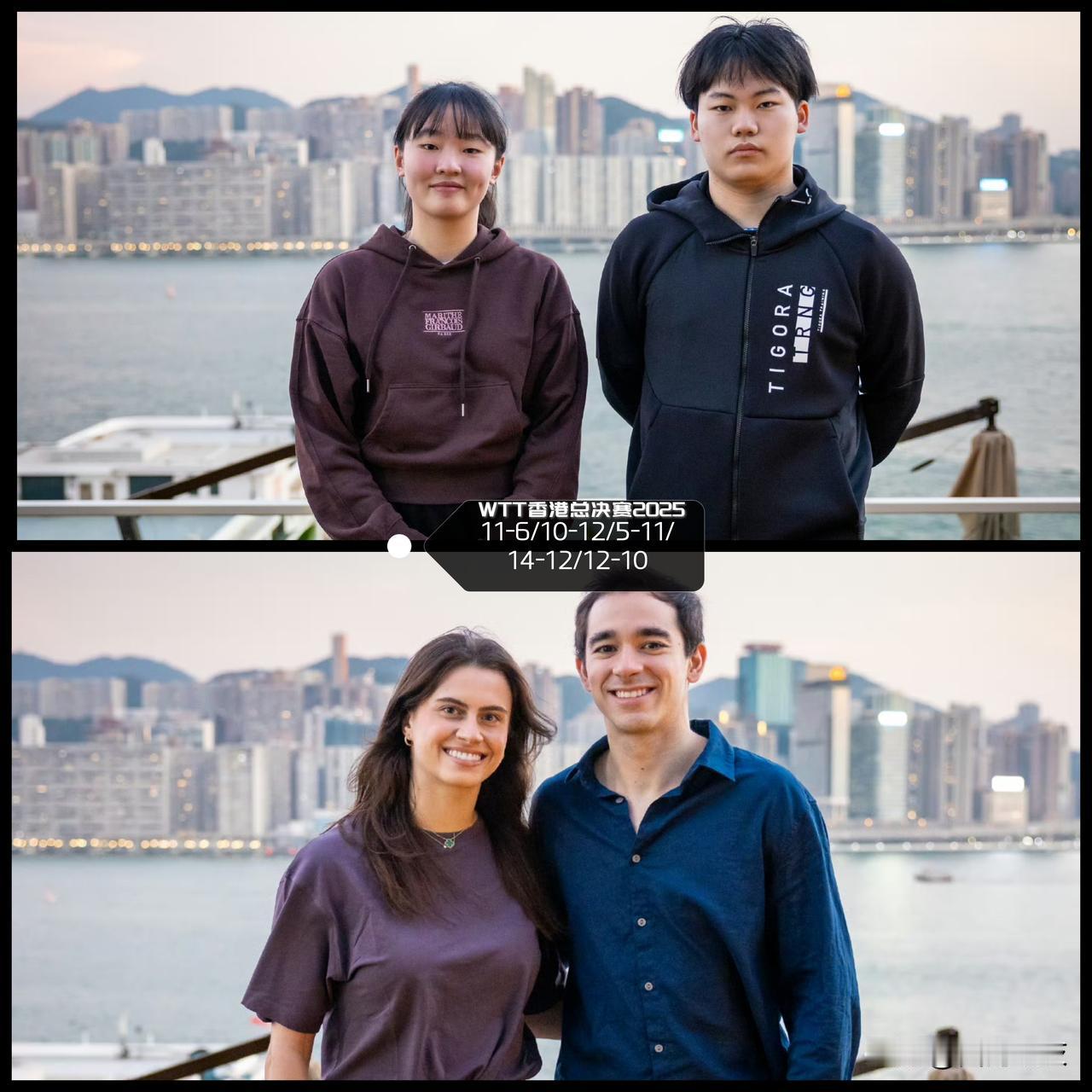 【结果如预料但过程真挺悬！日本组合五局险胜巴西组合晋级半决赛！】

WTT香港总