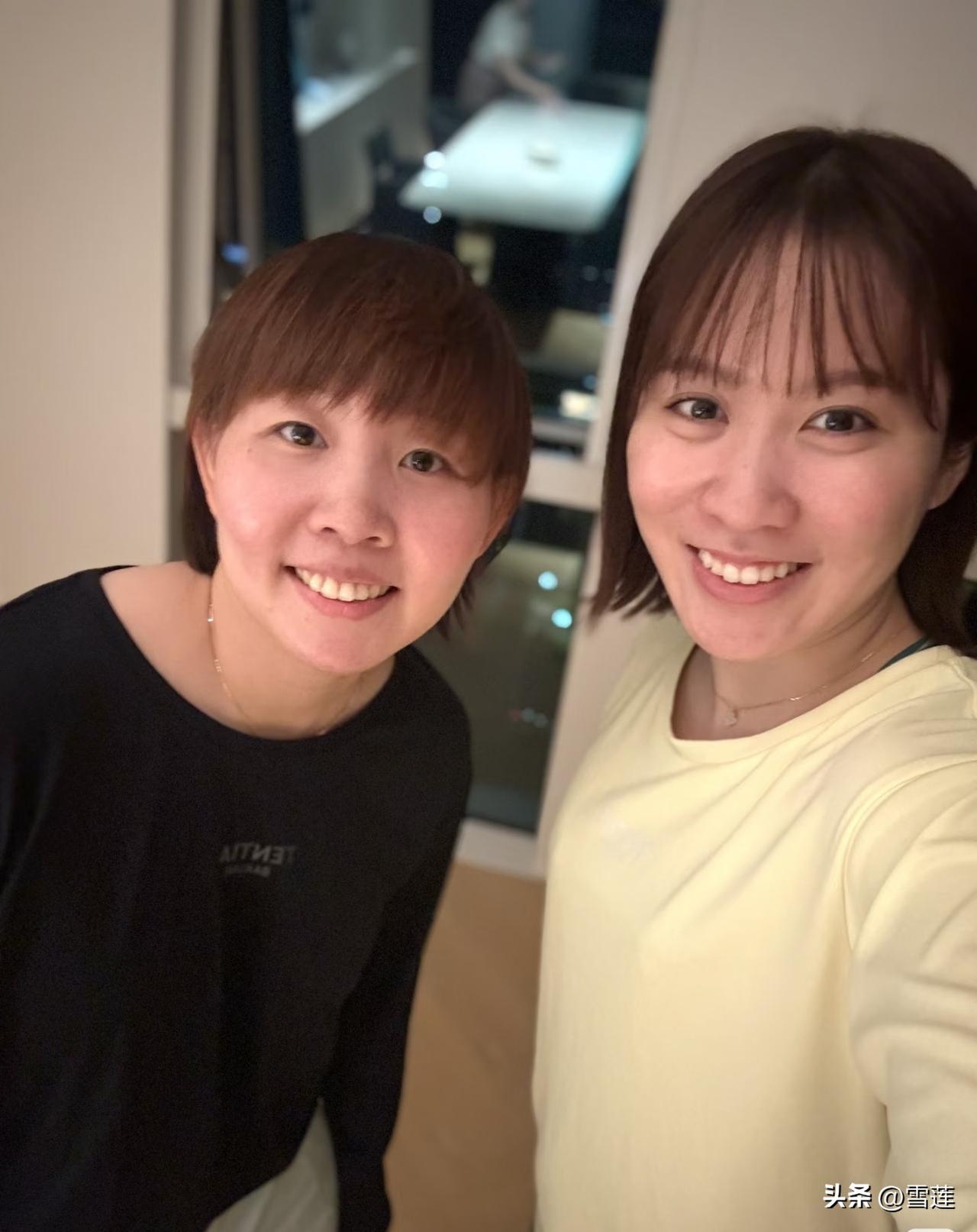 平野美宇晒和朱雨玲成都合影！

原来平野美宇上几天去成都训练了，还碰到了朱雨玲，