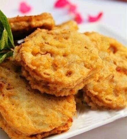 清香酥脆的香煎藕夹，一款非常好吃的家常美食小吃！#美食打卡##不可辜负的美食# 