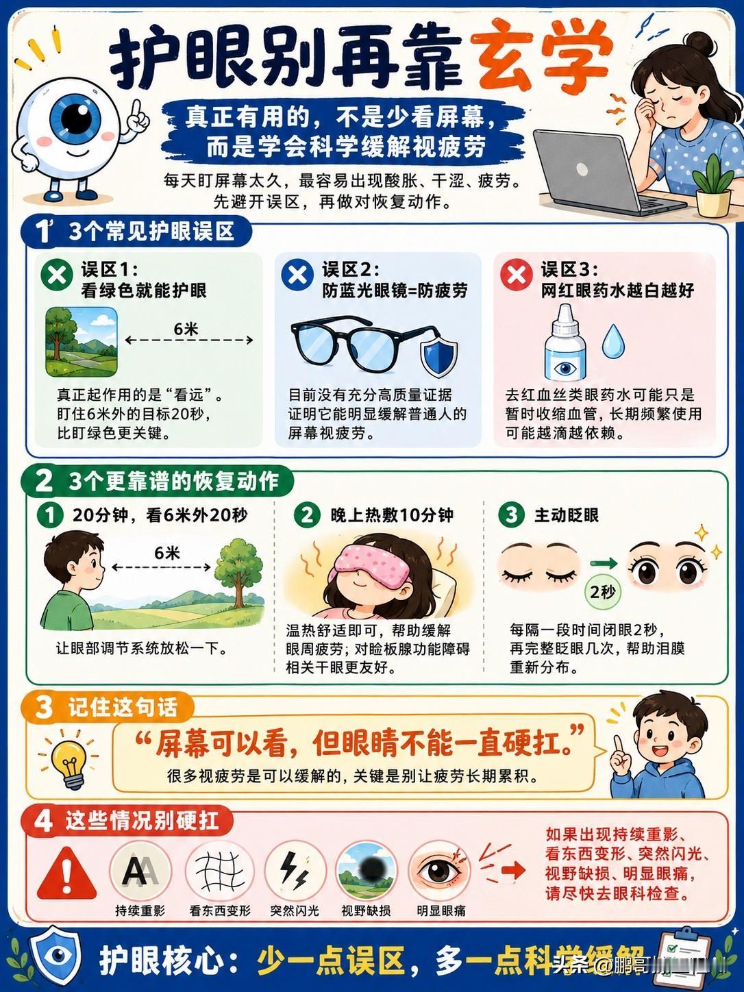 大多数人护眼，方向一开始就错了。真正现实的护眼，不是喊口号少用眼，而是学会把当天