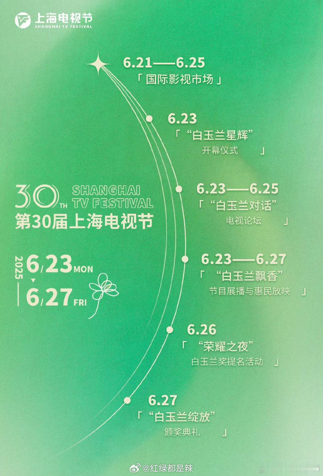 白玉兰颁奖典礼时间确定6月27日 ​​​