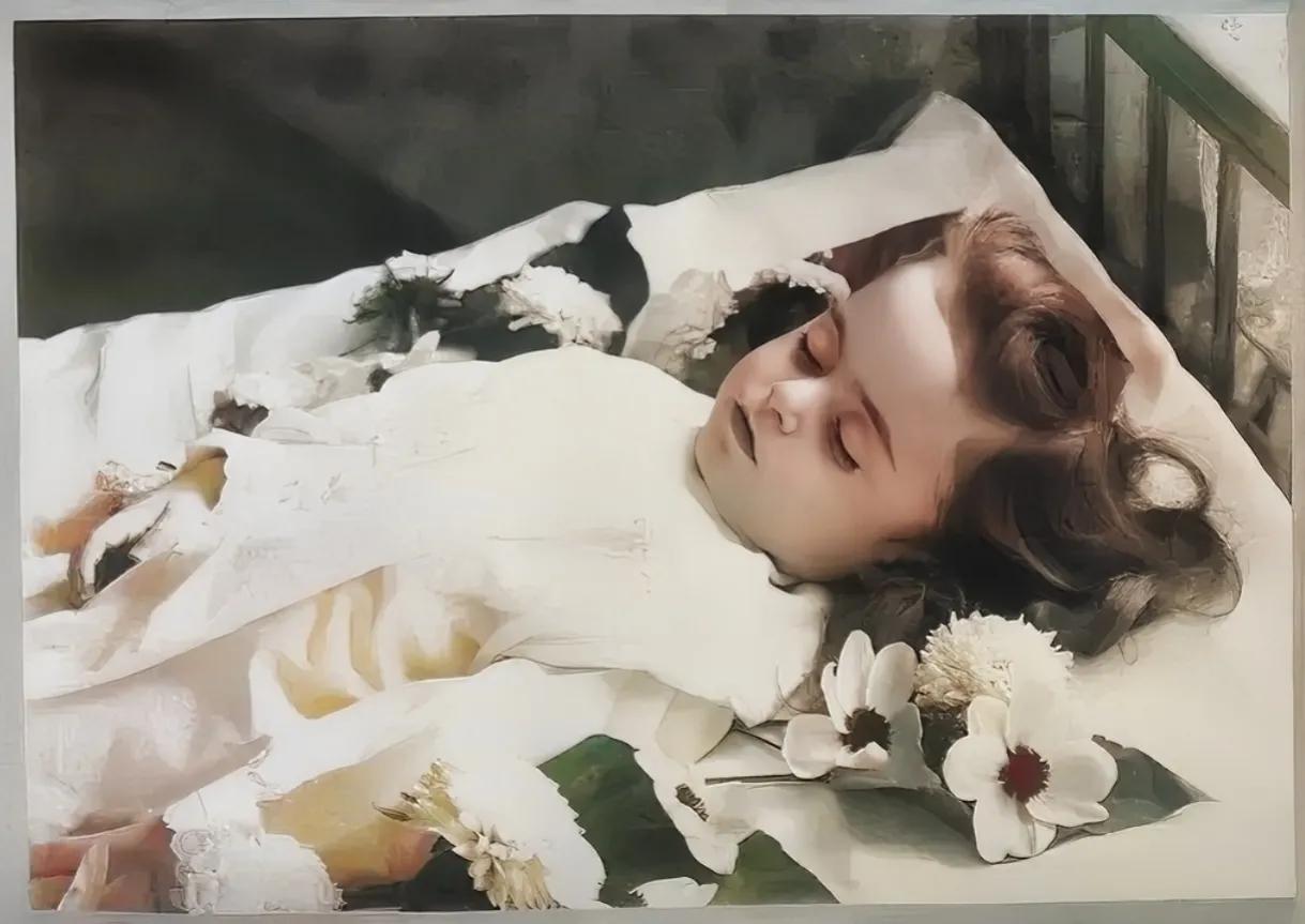 1895年，英国的“死亡照”，拍摄于维多利亚时期，当时有一种令人毛骨悚然的诡异习