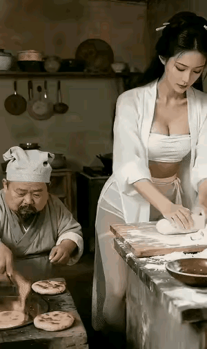 注意看！
武大郎和潘金莲正琴瑟和鸣，
可网友坐不住了，
居然说，
这武大不亖，