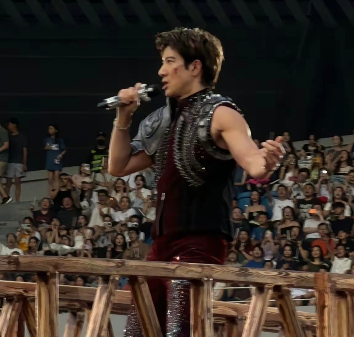 王力宏成都演唱会摔倒，脸和耳朵都流血了，脸都摔成那样了还坚持唱完，这职业素养真的