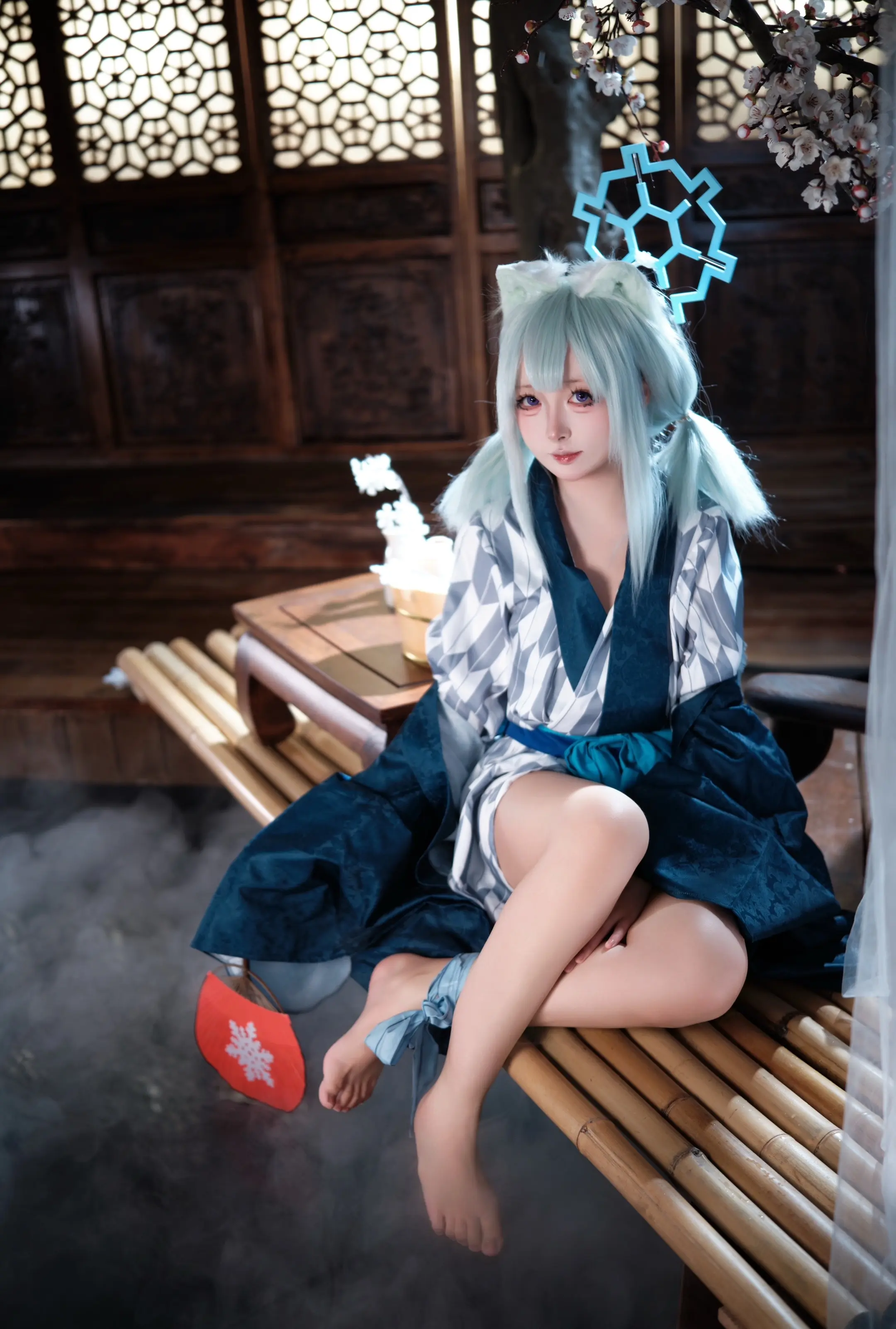 来和时雨一起泡温泉吧