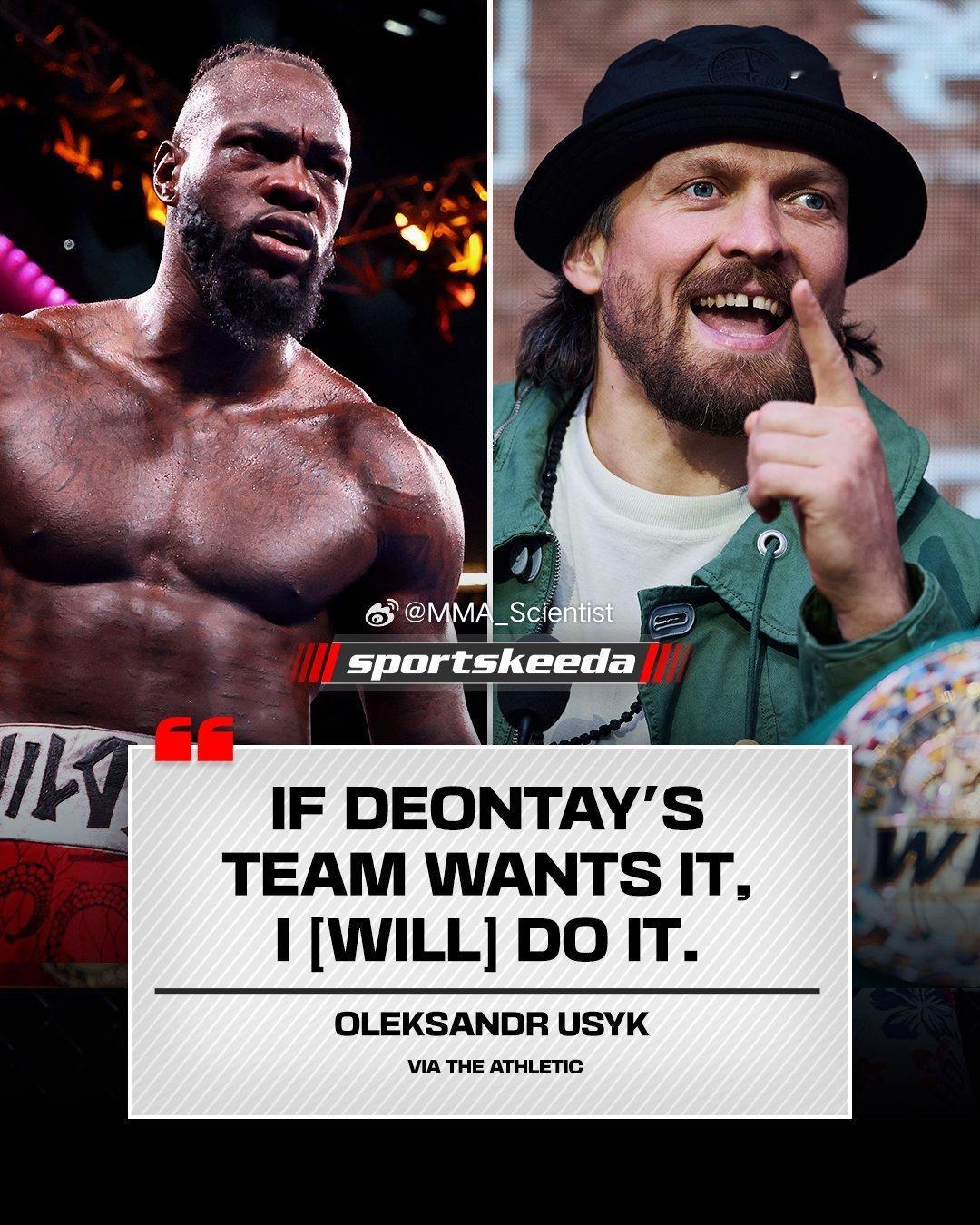 莱克桑德-乌西克（Oleksandr Usyk）再次将“青铜轰炸机”德昂泰-维尔