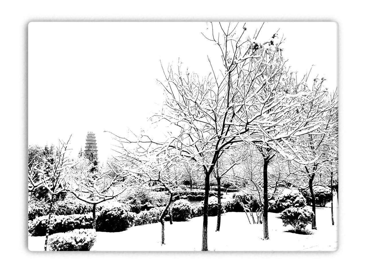 雨雪过后, 我们感受到了空气中的清新，但也要面对天气的寒冷。今年春节有点冻……