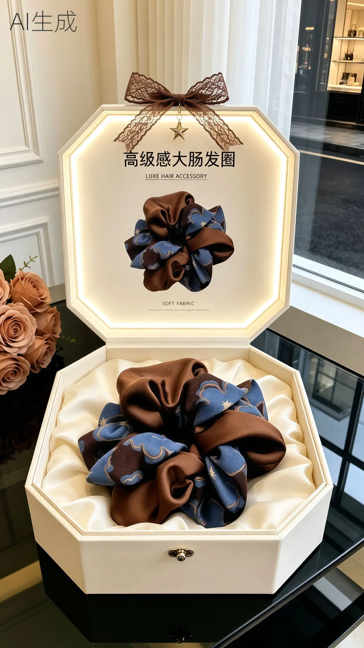 高端轻奢大肠发圈 大肠发圈ins韩系温柔 小香风发圈 大肠发圈 好看的发圈