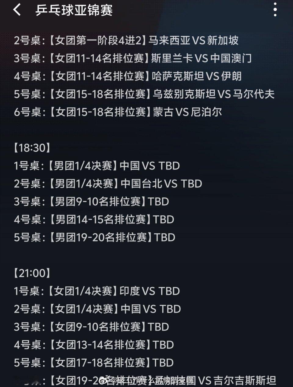 📢国乒男女团亚锦赛首秀 ⏰12:30 男团朝鲜vs哈萨克斯坦、新加坡vs伊朗、