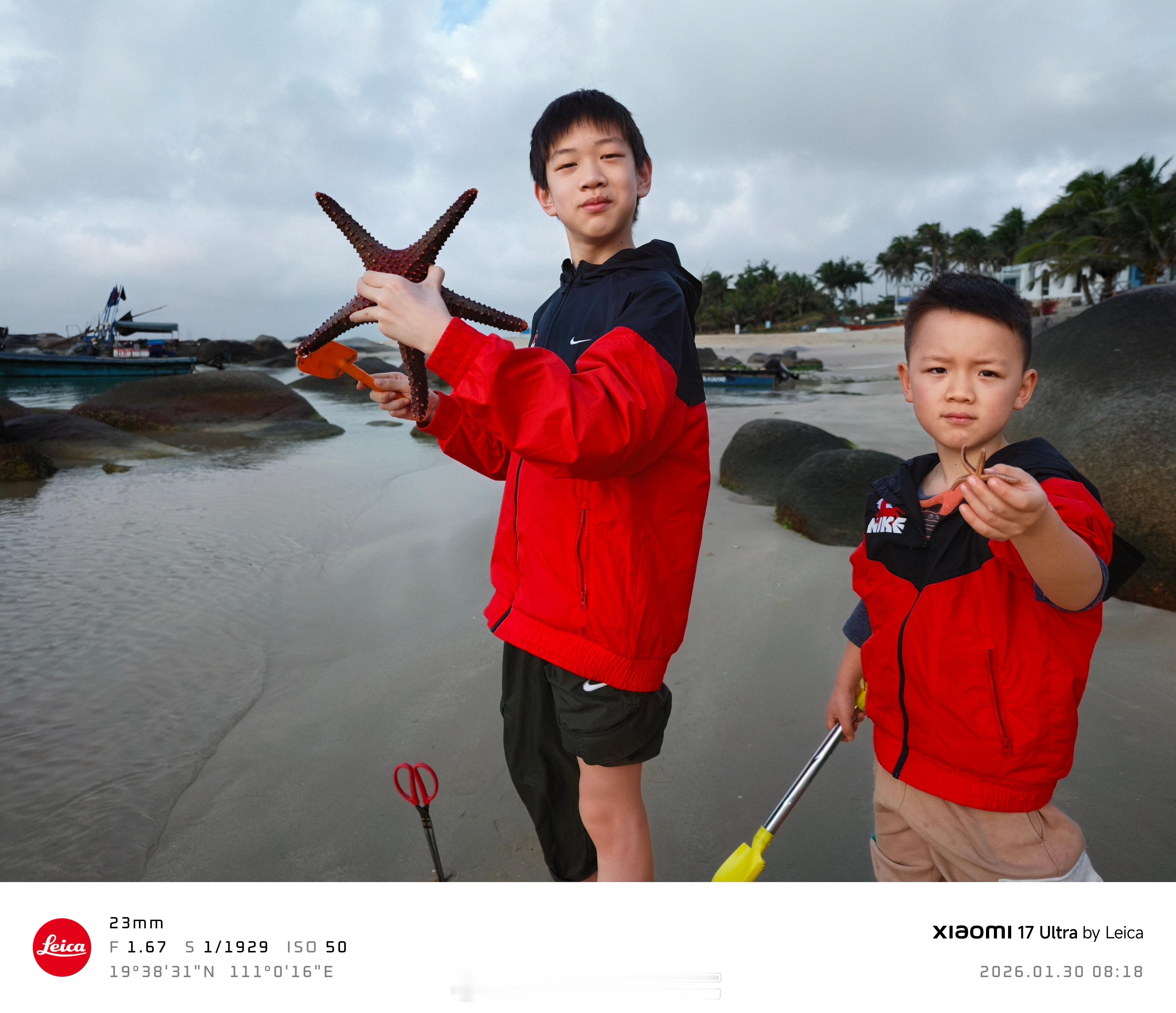 赶海小分队，收获是有的，拍完照放生也是必须滴