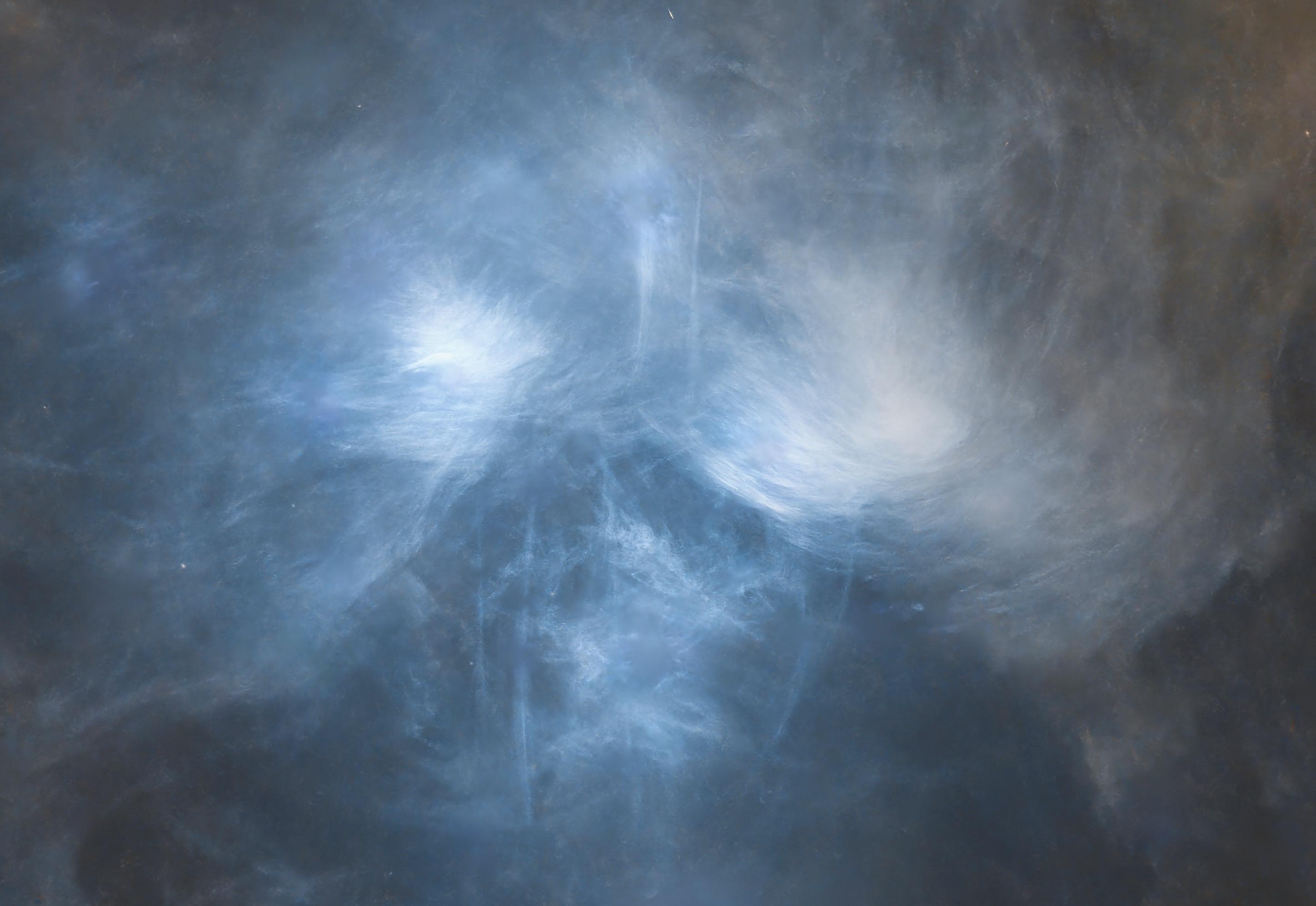 睡前欣赏一下宇宙里超美的M45昴星团吧～睡前欣赏一下宇宙里超美的M45...