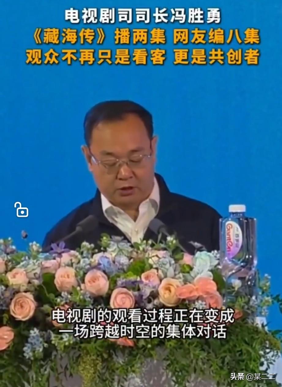 上海白玉兰论坛上，电视剧司司长冯胜勇表示，藏海传播出期间，二创视频帖子日均达十万